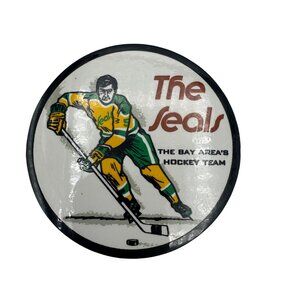 1970s Oakland California Golden Seals Hockey Decal Bumper Sticker Unused